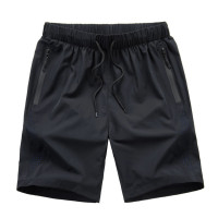 ราคา กางเกงออกกำลังกายขาสั้น เนื้อผ้าแห้งไว สวมใส่สบาย มีกระเป๋าซิป2ข้าง (15342818815)