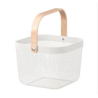 ราคา IKEA ตะกร้าลวด สีขาว สีฟ้าอ่อน ขนาด25x26x18 ซม พร้อมส่ง (14008179766)
