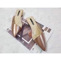 ราคา รองเท้าเปิดส้นหัวแหลม ส้นกลม สูง 1 นิ้ว (9561841089)