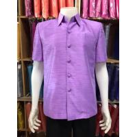 ราคา เสื้อซาฟารี สูทชายผ้าไหมแพรทิพย์ ซับไหล่อัดผ้ากาวทั้งตัว ผ้าไทย เสื้อทำบุญ ชุดทำงาน เสื้องานบุญ เสื้อไปวัด (14301364291)