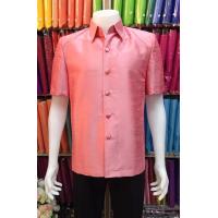 ราคา เสื้อซาฟารี สูทชายผ้าไหมแพรทิพย์ ซับไหล่อัดผ้ากาวทั้งตัว ผ้าไทย เสื้อทำบุญ ชุดทำงาน เสื้องานบุญ เสื้อไปวัด (14301364282)