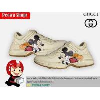 ราคา รองเท้า Gucci glitter Gucci leather sneaker รองเท้าผ้าใบผู้หญิง (4701658033)