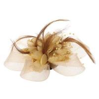 ราคา ดอกไม้ผู้หญิงลูกปัดขนนกตาข่าย Corsage คลิป Fascinator มงกุฏประดับผมเจ้าสาว (9642917003)
