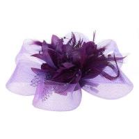 ราคา ดอกไม้ผู้หญิงลูกปัดขนนกตาข่าย Corsage คลิป Fascinator มงกุฏประดับผมเจ้าสาว (9642727998)