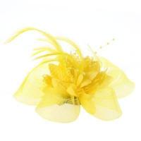 ราคา ดอกไม้ผู้หญิงลูกปัดขนนกตาข่าย Corsage คลิป Fascinator มงกุฏประดับผมเจ้าสาว (9642727995)