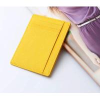 ราคา ซองหนัง กระเป๋าบัตร ซองบัตร Card Holder Mini Wallet หนังวัวแท้ Saffiano S5 58 (1841116959)