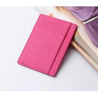 ราคา ซองหนัง กระเป๋าบัตร ซองบัตร Card Holder Mini Wallet หนังวัวแท้ Saffiano S5 58 (1841116956)