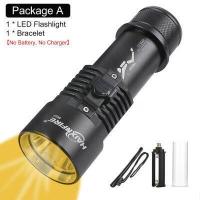 ราคา HaixnFire DV57แสงสีเหลืองดำน้ำไฟฉาย5000 Lumens กันน้ำ XHP70ไฟฉายดำน้ำ (15331231150)