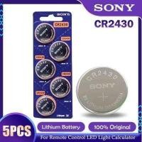 ราคา ถ่านกระดุม SONY CR2430 Lithium 3V ถ่าน จำหน่ายยกแผง 1แผง 5ก้อน หมดอายุปี 2030 (10531140518)