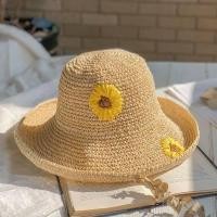 ราคา หมวกแฟชั่น หมวกสานกัดแดด หมวกสานลายดอกเดซี่ หมวกใส่เที่ยวทะเล หมวกสานพับได้ พกพาสะดวก เหมาะสำหรับผู้หญิง หมวกสวยๆ ราคาสบายกระเป๋า (14113826908)