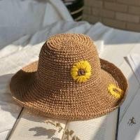 ราคา หมวกแฟชั่น หมวกสานกัดแดด หมวกสานลายดอกเดซี่ หมวกใส่เที่ยวทะเล หมวกสานพับได้ พกพาสะดวก เหมาะสำหรับผู้หญิง หมวกสวยๆ ราคาสบายกระเป๋า (14113826909)