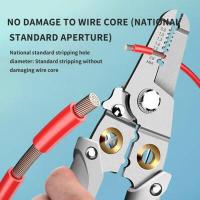 ราคา เครื่องปอกสายไฟ Multi Tool Wire Stripper Cable Stripper Multi Function Wire Repair Tool Pliers (16004037693)
