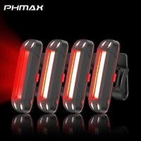 ราคา PHMAX ไฟท้ายจักรยาน IPX 5 ไฟ LED ชาร์จ USB ได้กันน้ำได้ไฟเตือนความปลอดภัยไฟจักรยานกระพริบอุปกรณ์เสริมไฟท้ายจักรยานเสือภูเขา (17236668775)
