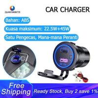 ราคา PD Type C USB Car Charger and QC 3 0 Quick Charger 12V Power Outlet Socket with ON Off Switch for Motorcycle RV ATV (9119792317)