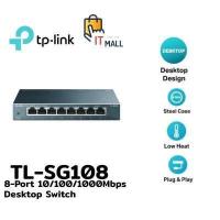 ราคา SWITCH HUB สวิตซ์ฮับ TP LINK 8 PORTS GIGABIT PORT TL SG108 IN METAL CASING ประกัน LT (12555002962)