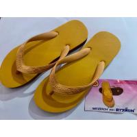 ราคา รองเท้าแตะฟองน้ำดาวเทียม สีเหลือง รองเท้าพระ (9229063885)