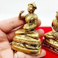 ราคา พระอุปคุตมหาลาภ วัดบวรนิเวศวิหาร งานทองเหลือง สูงประมาณ3นิ้ว เป็นพระอุปคุตที่มีลักษณะงดงามมาก เป็นพระดีพิธีใหญ่ น่าบูชา (13078335662)