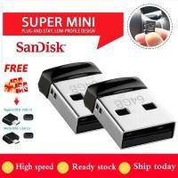 ราคา จัดส่งฟรี COD Mini SanDisk Cruzer Fit CZ33 USB Flash Drive 128GB 64GB 32GB ไดรฟ์ปากกา Memory Thumb Stick (15508725938)