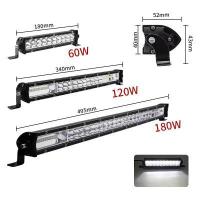 ราคา ไฟ LED Bar สำหรับรถบรรทุก4X4ไฟแถวรถตู้รถกระบะ SUV 120W 180W 240W LED Work Light Spotlight ไฟขับรถ12V 24V (13404220327)