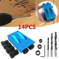 ราคา GTool Woodworking Dowel Jig Pocket Hole Jig Wood Drilling Doweling Hole Saw fit 6 8 10mm Drill Bits Guide Hole Drilling Carpentry Tool (16324085421)