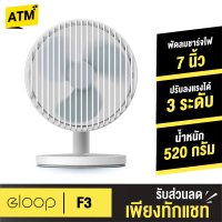 ราคา เหลือ 355บ ทักแชท Eloop F3 พัดลมพกพา ใช้ได้นาน 20 ชม ชาร์จแบตได้ USB Rechargeable Portable FAN แรง 3 ระดับ ของแท้ 100 (2040180609)