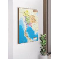 ราคา ภาพแขวนผนังแผนที่ชุดรัฐกิจประเทศไทย Political Map of Thailand (13397119272)