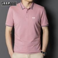 ราคา JEEP SPIRIT 1941 ESTD Men S POLOT เสื้อแขนสั้นเสื้อยืดฤดูใบไม้ผลิและฤดูร้อนบางวัสดุชายเสื้อแขนสั้น Top (15449543073)