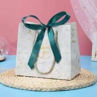 ราคา สินค้าพร้อมส่ง ถุงกระดาษ ลายหินอ่อน 1ใบพร้อมริบบิ้นโบว์S M L ถุงกระดาษใส่ของขวัญ ถุงกระดาษสวยงาม ถุงของขวัญ ถุง (8154130369)