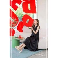 ราคา เดรสคอวี อัดพลีท dree V peet สีเยอะมาก เดรสพลีทดารา ชุดคลุมท้อง (10322106234)