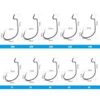 ราคา TOKUSHIMA 50 ชิ้น เซ็ตเบ็ดตกปลาเหล็กกล้าคาร์บอนCrank Hook (9786857662)