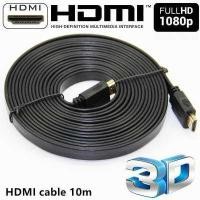 ราคา HDMI High Speed 10M 1080p 3D VER 1 4 สายแบบอ่อนแบนยาว 10เมตร Black (311852238)