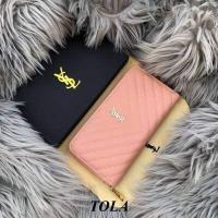 ราคา กระเป๋าสตางค์YSL กระเป๋าสตางค์แฟชั่น กระเป๋าแบบซิปรอบ ขนาด 8 นิ้ว สุดหรู (11567318167)