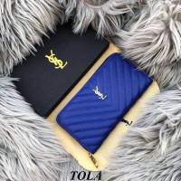 ราคา กระเป๋าสตางค์YSL กระเป๋าสตางค์แฟชั่น กระเป๋าแบบซิปรอบ ขนาด 8 นิ้ว สุดหรู (11567318166)