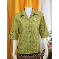 ราคา ร้านแชมป์อุดร เสื้อลูกไม้ผ้าบางคอปก มีมากกว่า 10 สี อก 40 42 44 46 48 50 เสื้อเชิ้ต ชุดไปวัด เสื้อลูกไม้ผญ2022 เสื้อคนอ้วนผญ ชุดผ้าไทยหญิง (13300607570)