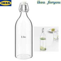 ราคา IKEA ของแท้100 ขวดน้ำ ขวดแก้วน้ำ มีจุกล็อก คอร์เก้น Glass Bottle โถแก้ว ขวดโหล ขนาดบรรจุ 0 5 ลิตร ขนาด 1 ลิตร (15615555441)