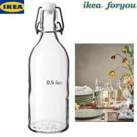 ราคา IKEA ของแท้100 ขวดน้ำ ขวดแก้วน้ำ มีจุกล็อก คอร์เก้น Glass Bottle โถแก้ว ขวดโหล ขนาดบรรจุ 0 5 ลิตร ขนาด 1 ลิตร (15615555440)