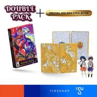 ราคา พร้อมจัดส่ง Nintendo Switch 1 Pokemon Scarlet แผ่นเกม 2 Pokemon Violet แผ่นเกม 3 Double Pack Pokemon Violet Scarlet แผ่นเกมแพ็คคู่ 4 Double Pack แผ่นเกม กล่องสีทอง Zone Asia Eng (16535134004)