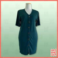 ราคา ส่งเร็ว ส่งไว เดรส ผ้าร่อง ไฮโซ สำหรับ สาวอวบ สาวอ้วน คนอ้วน อวบ Plus size (16207186247)