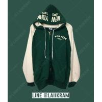ราคา ซิปเหล็ก เสื้อคลุมกันหนาว New York เสื้อแขนยาว เสื้อกันหนาว เสื้อฮู้ด เสื้อกันหนาวมีฮู้ด hoodie เสื้อนิวยอร์ก (5814006119)