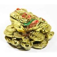 ราคา คางคกสามขาบนกองเหรียญทอง ความสูง 2 25 นิ้ว คางคกสามขาหรือเสี่ยมซู้ กบคาบเหรียญ กบสามขา สัตว์มงคลจีน ฮวงจุ้ย เสริมโชคลาภ และความร่ำรวย (8719175914)