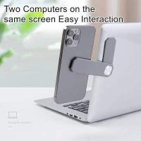 ราคา Laptop Side Mount Clip Phone Holder For Dual Screen Magnetic Adjustable Bracket Dual Monitor Clip Adjustable Phone Stand Ready Stock (9466293501)