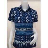 ราคา เสื้อม่อฮ่อม ลายขอ คอปกเชิ้ต ผู้หญิง เสื้อม่อฮ่อมพื้นเมืองพิมพ์ลาย (11714143380)