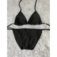 ราคา ชุดว่ายน้ำบิกินี่ผูกคอผูกหลังมีฟองน้ำM 2XL (11647122250)