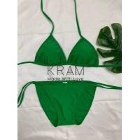 ราคา ชุดว่ายน้ำบิกินี่ผูกคอผูกหลังมีฟองน้ำM 2XL (10497663468)