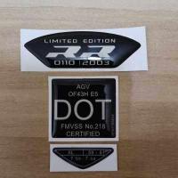 ราคา โลโก้ไซส์หมวกกันน็อค AGV โลโก้ข้างหลังหมวกกันน็อค AGVสติ๊กเกอร์ไซส์หมวกกันน็อคป้าย Made in Italy DOT AGV pista GP RR R AGV PISTA GPRR Logo Size (11056236658)