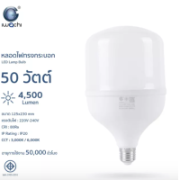 ราคา iwachi หลอดไฟ ทรงกระบอก หลอดไฟประหยัด LED 7w 13w 20w 30w 40w 50w 60w ขั้วE27 รุ่น GE1008 แสงขาว (10728858837)