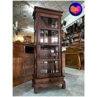 ราคา ตู้โชว์ไม้สักทอง ตรงปก ค่าส่งถูก 4 ชั้น สูง130ซม 1 ลิ้นชัก ตู้ปิ๊บไม้สัก ตู้หนังสือ ตู้โชว์ไม้สักแก่ แต่งริ้ว แข็งแรง ทน จัดส่งอย่างดี (12685269806)