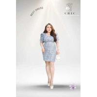 ราคา CHIC DRESS DS26 ชุดเดรสสาวอวบ ผ้าหรู ลักชูรี่ L 38 43 พลัสไซส์เดรส เดรสออกงานสาวอวบ ชุดเดรสทำงานสาวอวบ ชุดไปงานแต่งสาวอวบ (17070946918)