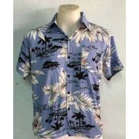 ราคา เสื้อสงกรานต์ เสื้อฮาวาย เสื้อเชิ๊ตคอปกแขนสั้น เสื้อคอปกกระดุมผ่ากลาง เสื้อแขนสั้น เสื้อลายดอก เป็นงานผ้าสปันพิมส์ ลายชบาดอกขาว ผ้านุ่มมาก ใส่ได้ทั้งชายและหญิง KK07 (1380834672)