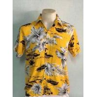 ราคา เสื้อสงกรานต์ เสื้อฮาวาย เสื้อเชิ๊ตคอปกแขนสั้น เสื้อคอปกกระดุมผ่ากลาง เสื้อแขนสั้น เสื้อลายดอก เป็นงานผ้าสปันพิมส์ ลายชบาดอกขาว ผ้านุ่มมาก ใส่ได้ทั้งชายและหญิง KK07 (1380834667)